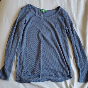 blue long sleeve shirt